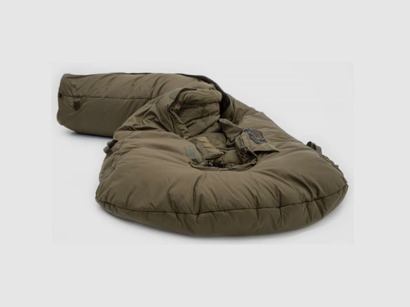 Synthetic sleeping bag SURVIVAL ONE, size L up to body height 200cm zipper center, olive, image 8 of 10