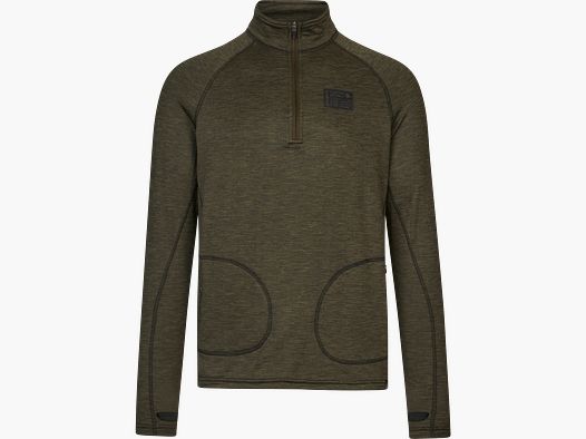 Seeland Peak Demi Zip Homme Pine Green Melange, 3XL