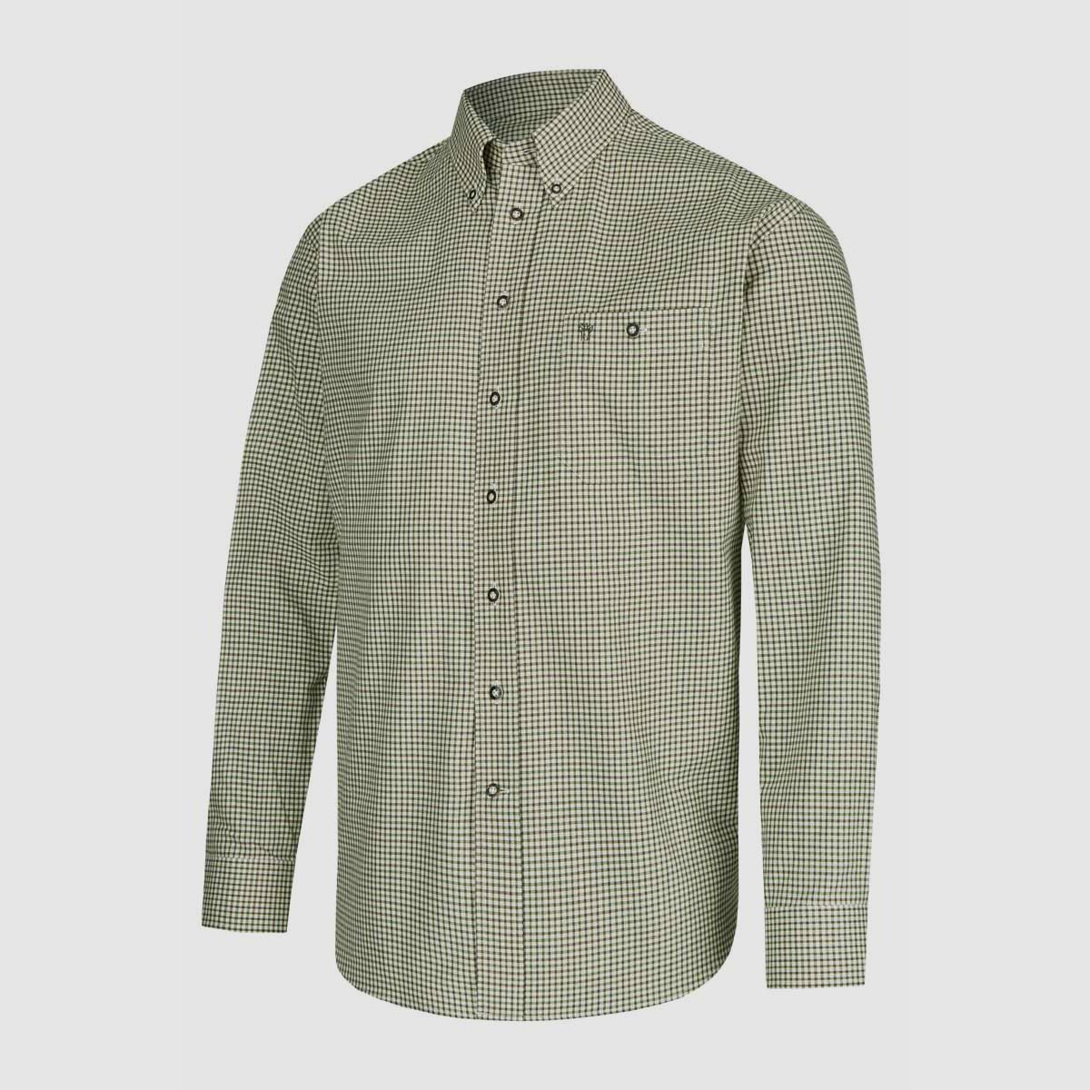 Böcker Hemd Comfort Fit Oliv kariert