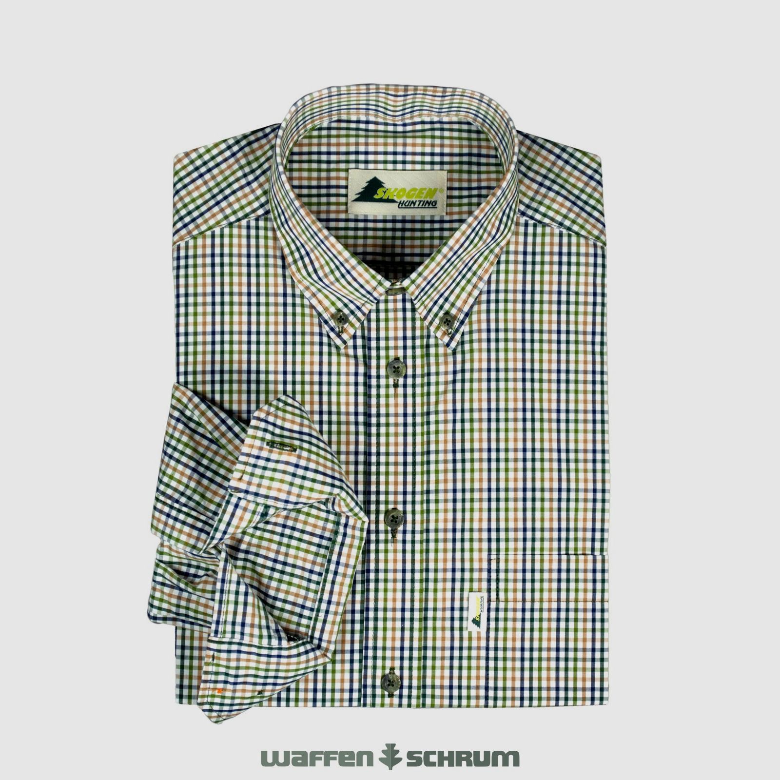 Skogen Hemd Button Down Natur / Bunt