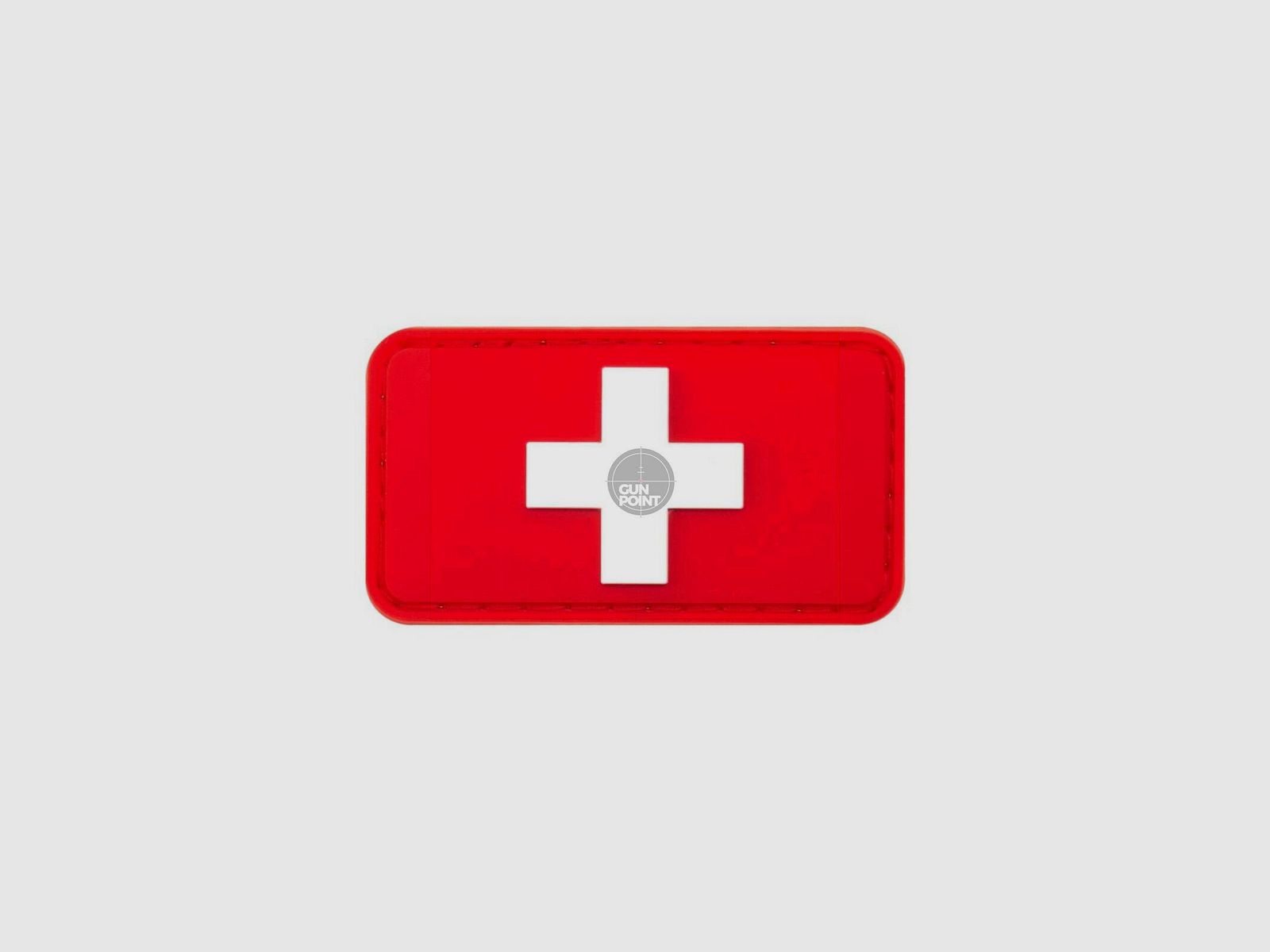 JTG Swiss Flag Rubber Patch-Multicolor