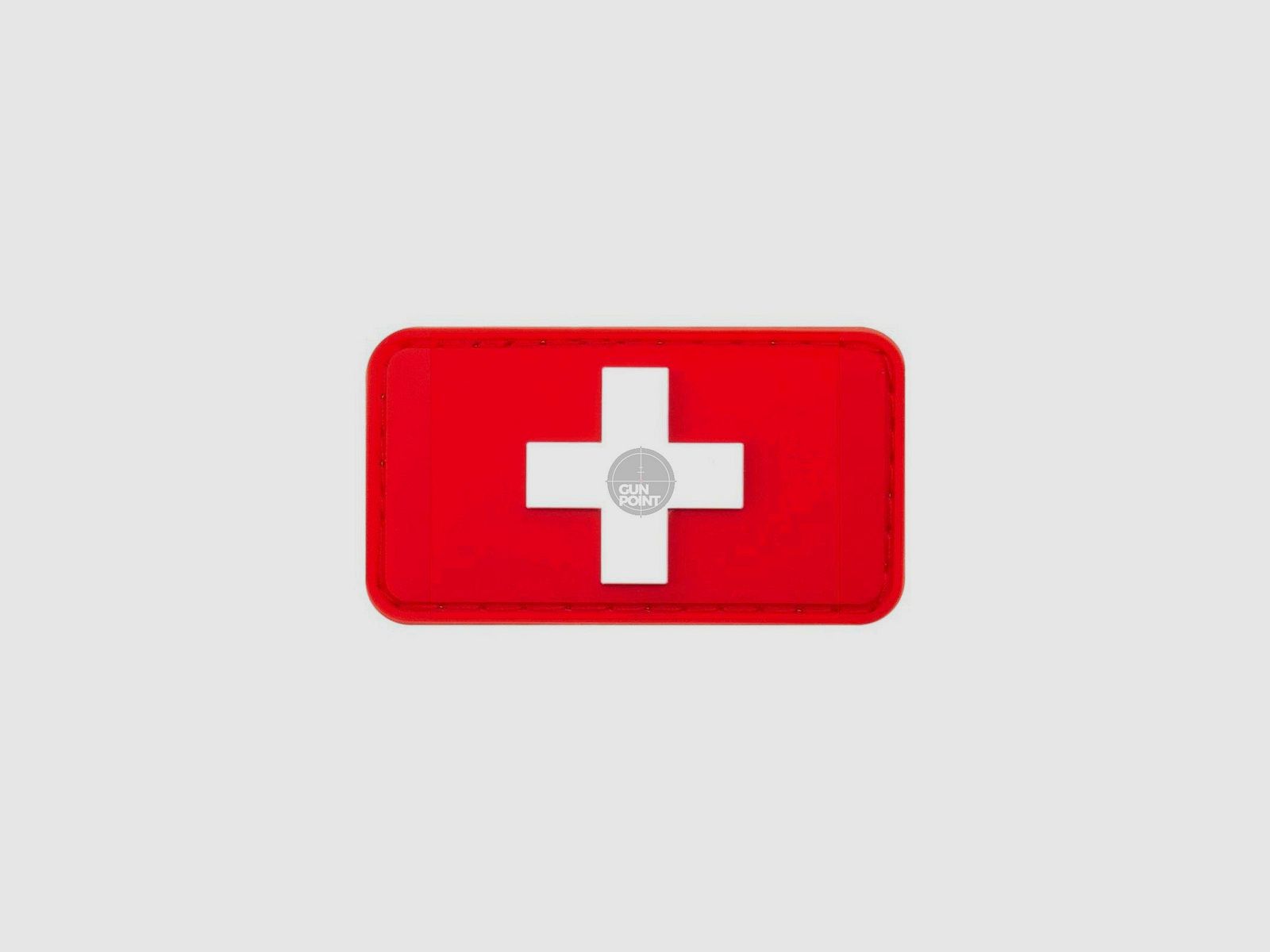 JTG Swiss Flag Rubber Patch-Multicolor