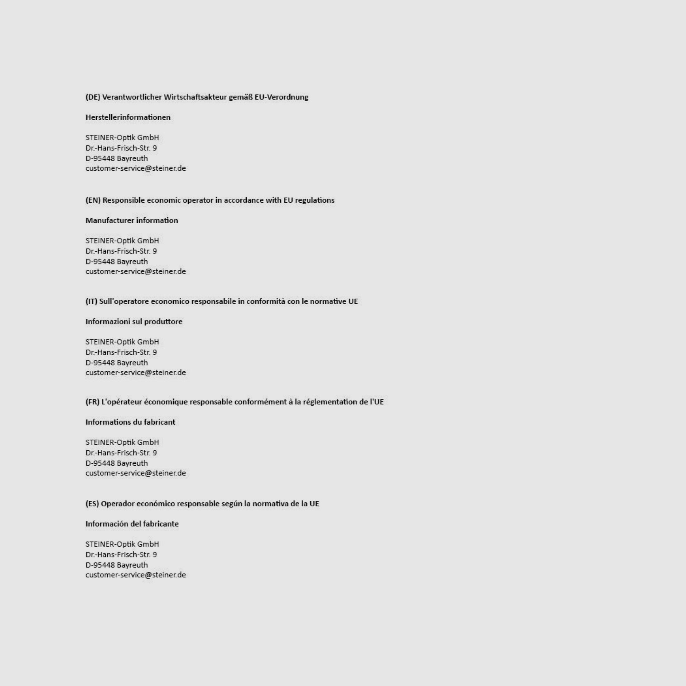 STEINER Ranger Xtreme 8x56 binocolo con tracolla e borsa