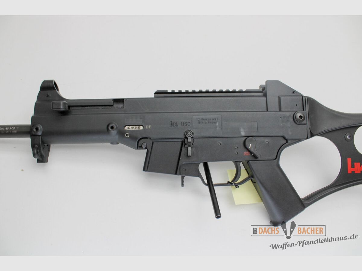 Rifle SL H&K Heckler & Koch USC calibre .45 ACP con 4 cargadores maletín