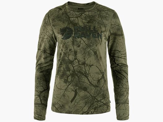 Fjällräven Dames LS-shirt Värmland Wool (Green Camo)