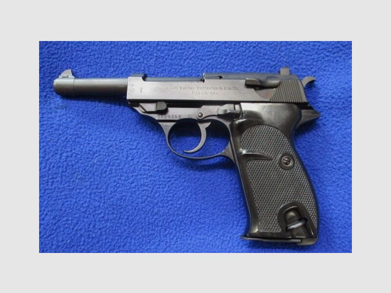 Pistole Walther Ulm P38 mit verstärktem Griffstück P38