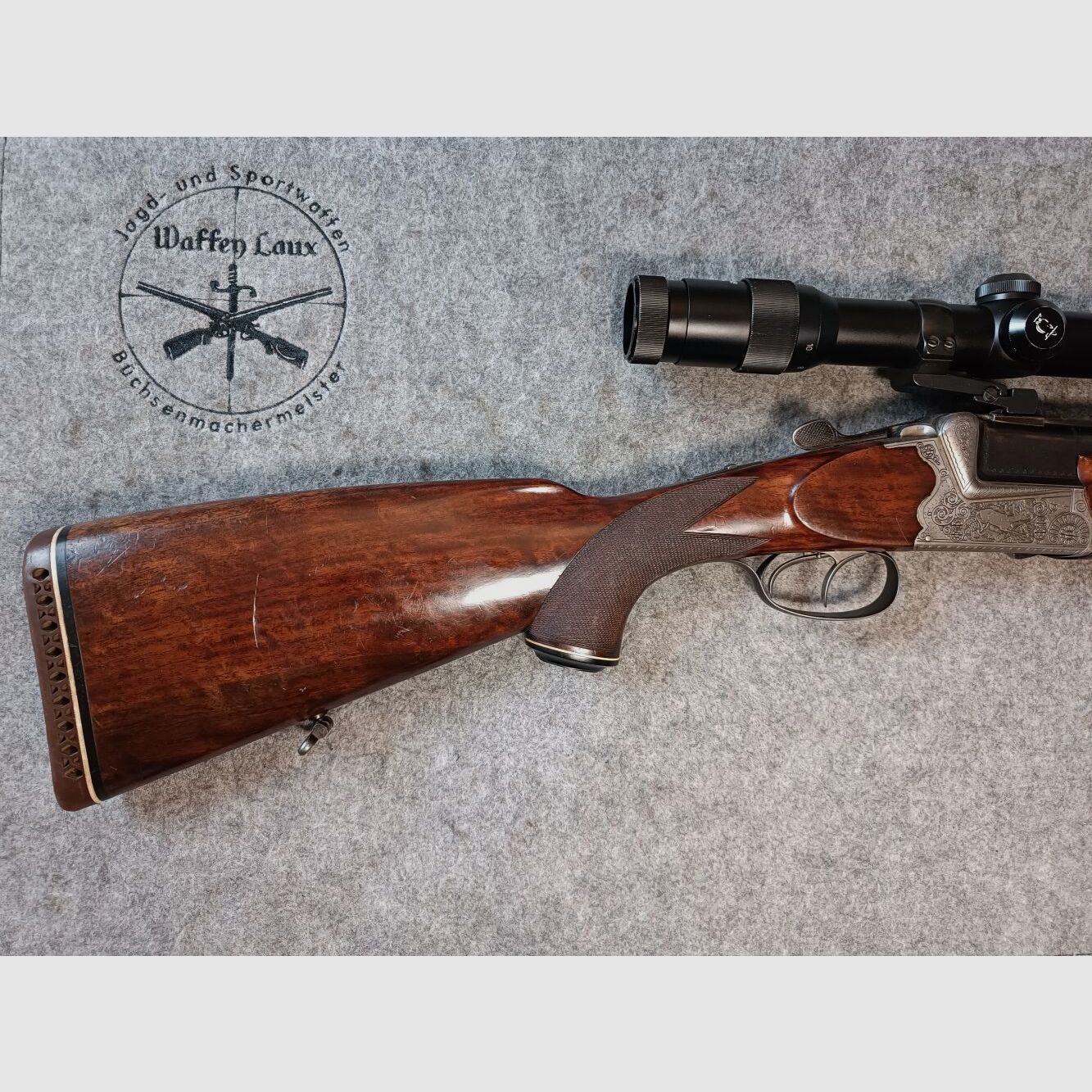 Franz Sodia Ferlach fusil superposé avec canon inséré K&S + ZF Doctor 2,5-10x48
