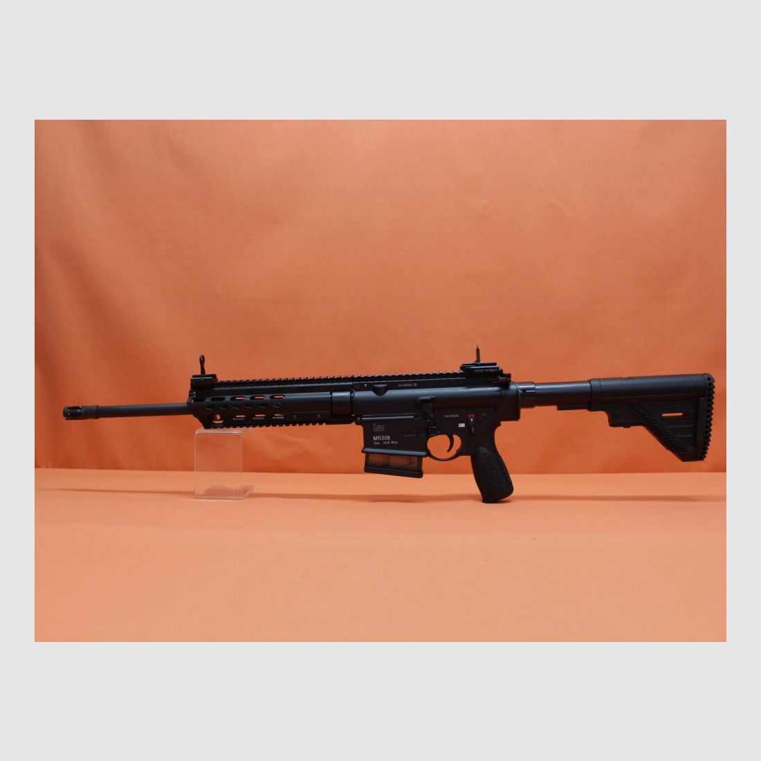 Heckler&Koch Ha.Büchse .308Win Heckler&Koch/H&K MR308 A3 16,5" Lauf Schwarz HKey, Gas-Piston-System HK417/G28