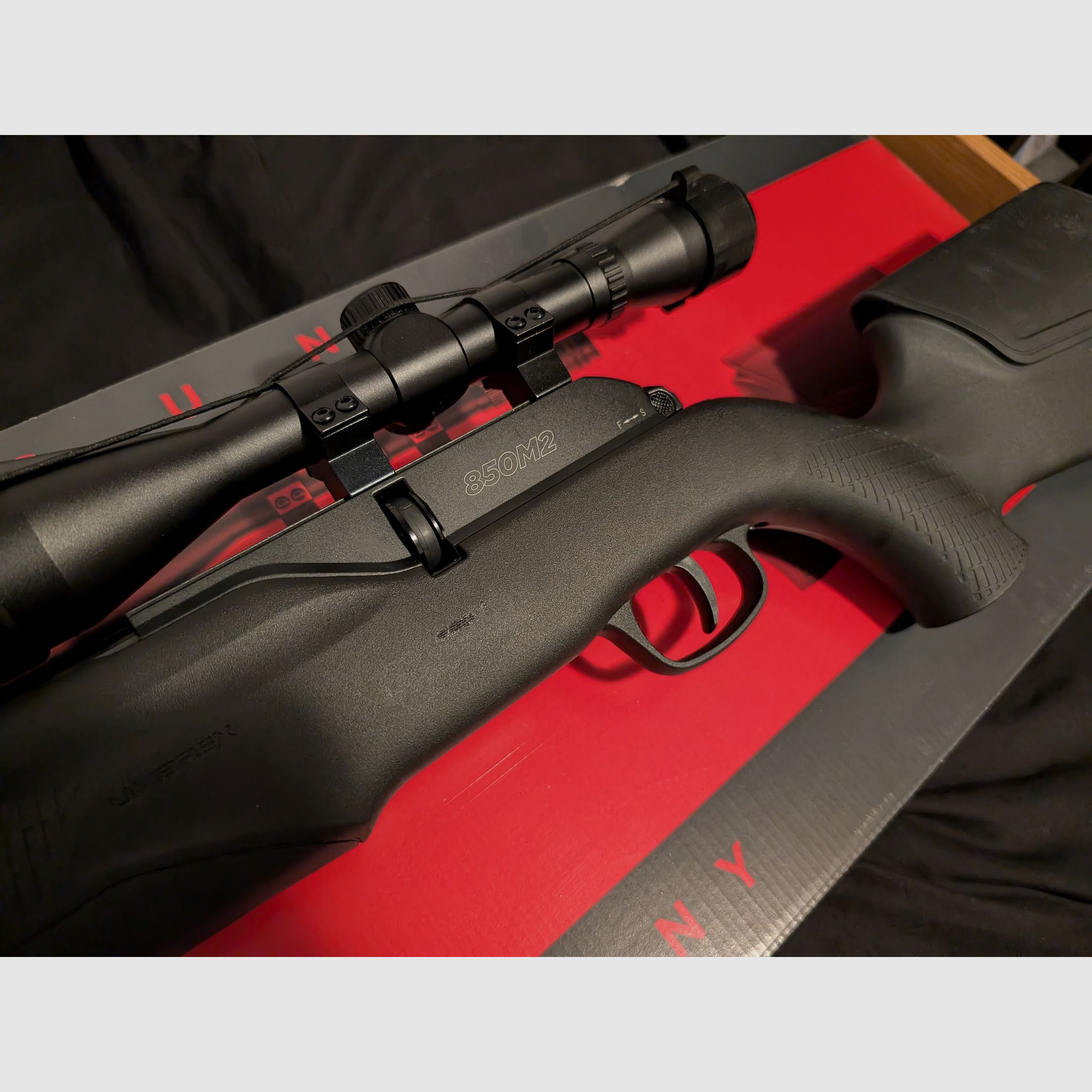 Umarex 850 M2 (7.5J) + Visier & Schalldämpfer 