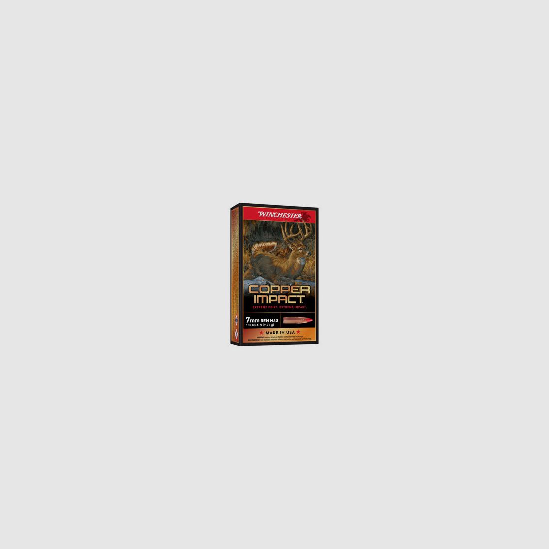 Winchester Extreme-Point Copper Impact 7mm Rem Mag 150 grains bleifrei, Bild 1 von 6