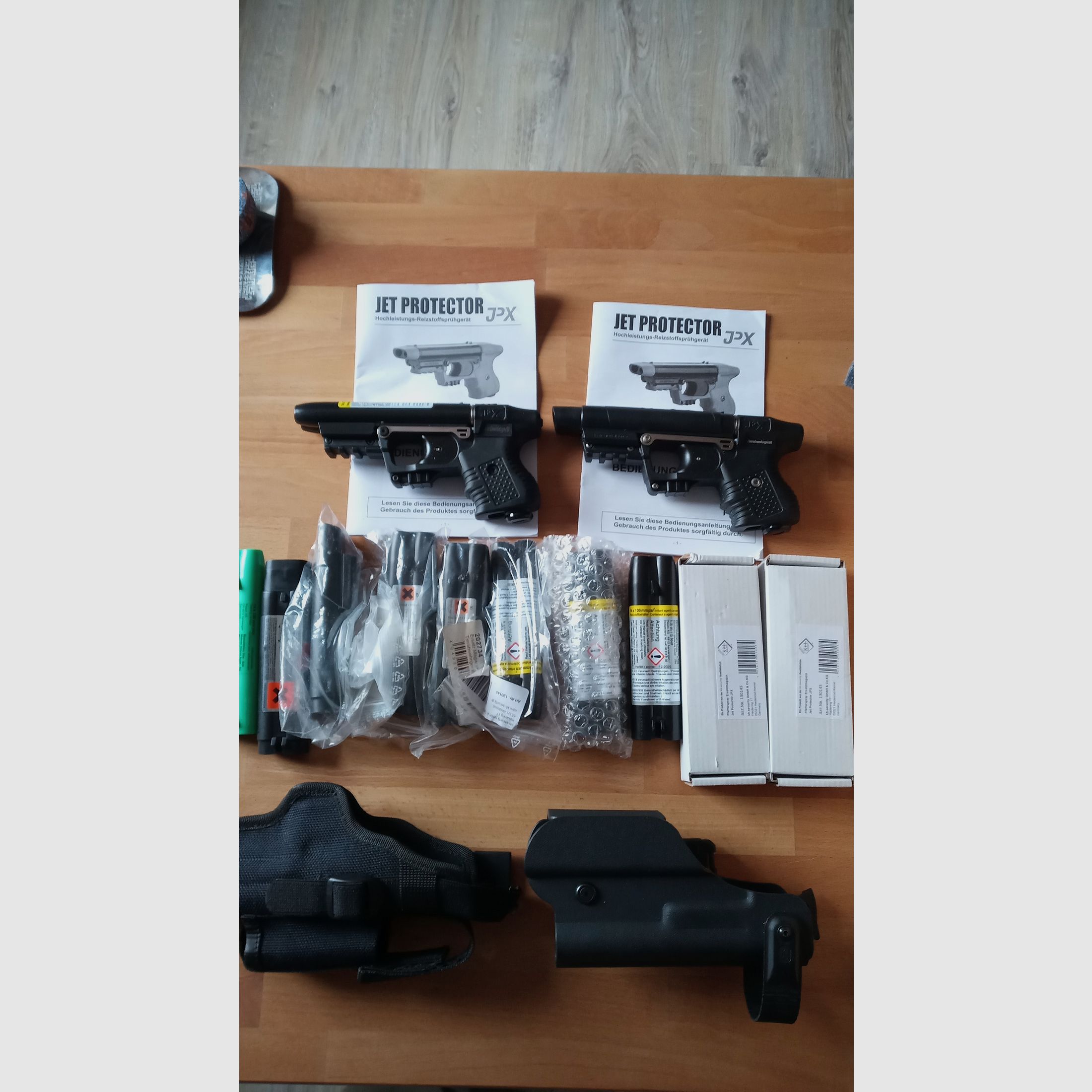 Jet Protector JPX tier defense pepper pistol with laser