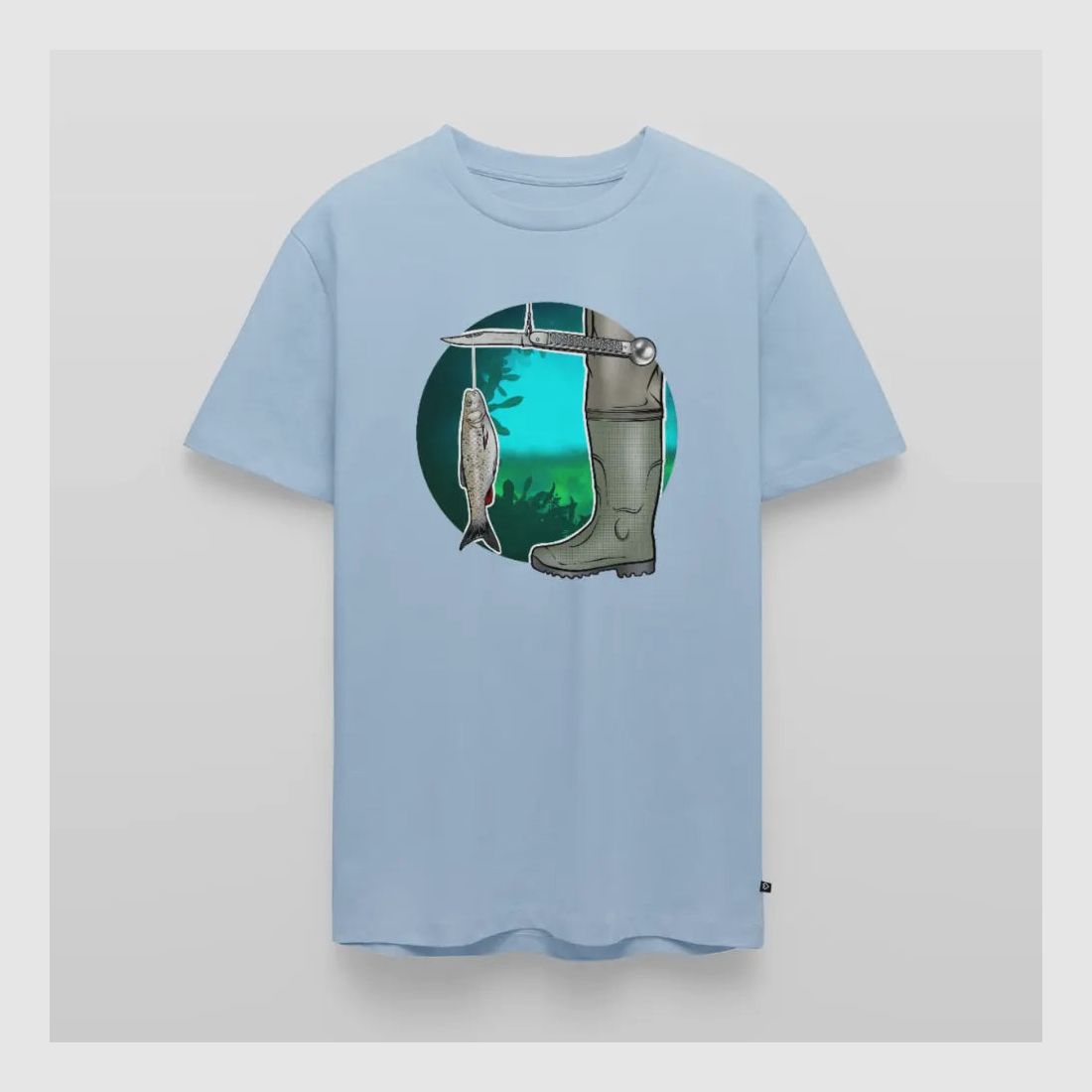 PUMA Men´s Premium T-Shirt „Waagemesser – Petri Heil"