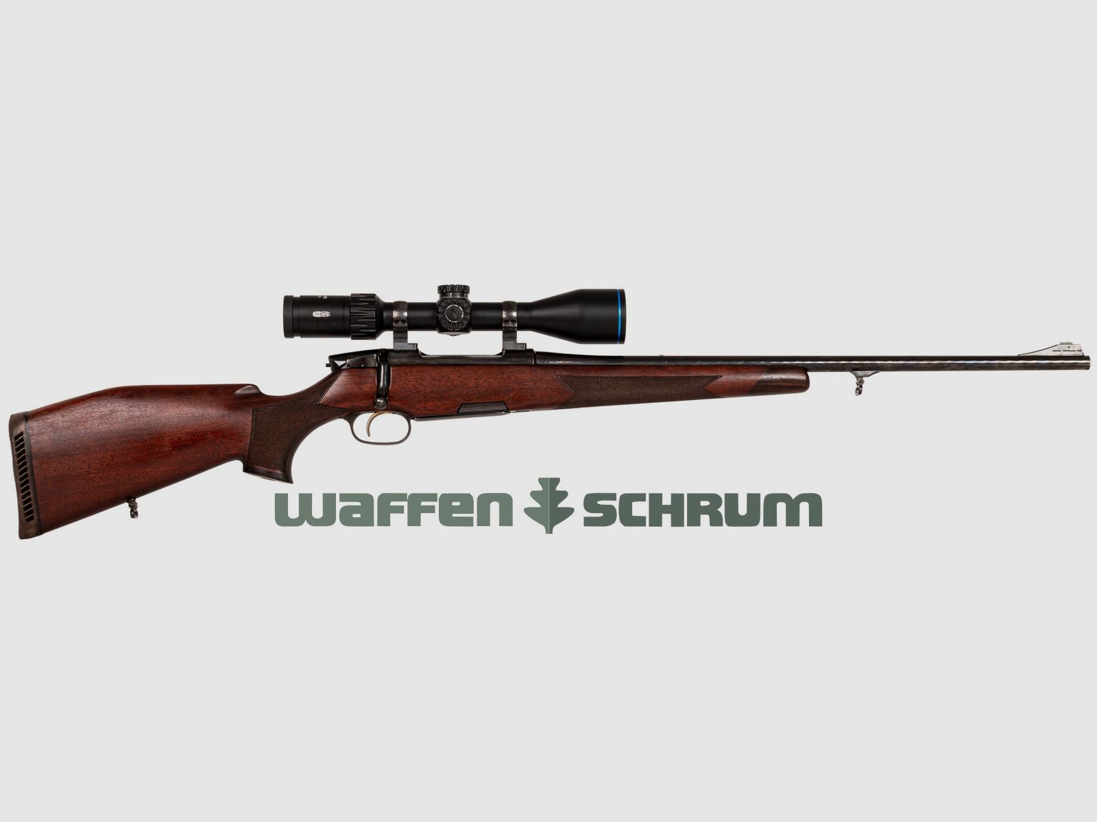 Steyr Mannlicher Luxus .30-06Spring , ZF Meopta MeoHunter R5 3-15x50 SFP RD, Abs. 4C bel., Festmontage, LL: 58 cm