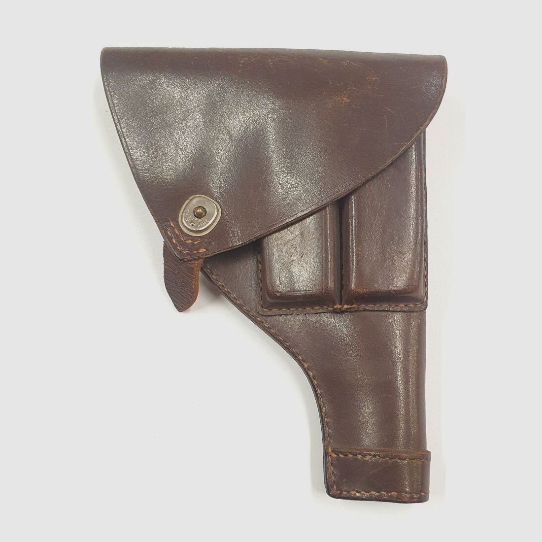 CARR FAST .CO leder Holster CARR FAST .CO Boston für P38, P01 mit Magazin Taschen, braun Leder, rechts