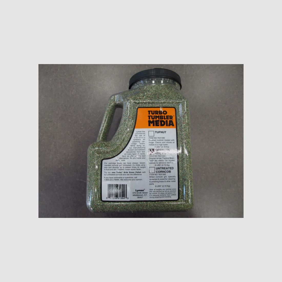 LYMAN CORNCOB GRANULAAT GROEN 6LBS, afbeelding 2 van 2