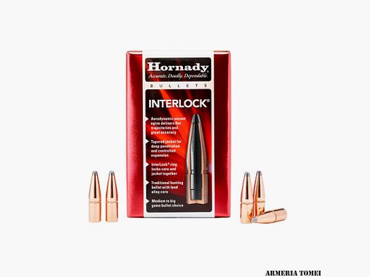 PALLE DA RICARICA – HORNADY – 30 Cal .308 220 gr InterLock® RN (100 PZ)
