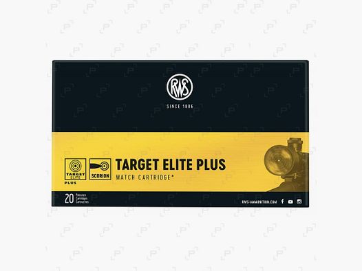 Sportmunitie voor lange wapens RWS TARGET ELITE PLUS kaliber .308 WIN - 168GR