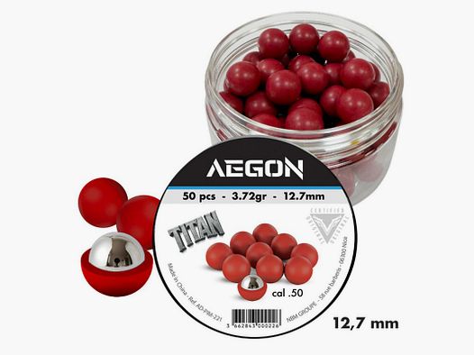 50 amunicji Titan Kal.50 Serce Pocisk Stal Dla T4E 12.7mm