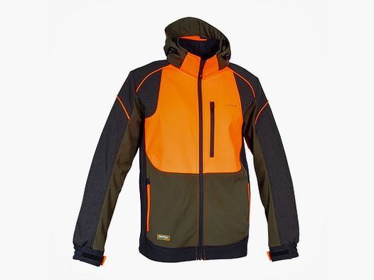 SOFTSHELL-JACKE – COFRA® – SEEWALD Fango/Nero/Arancione