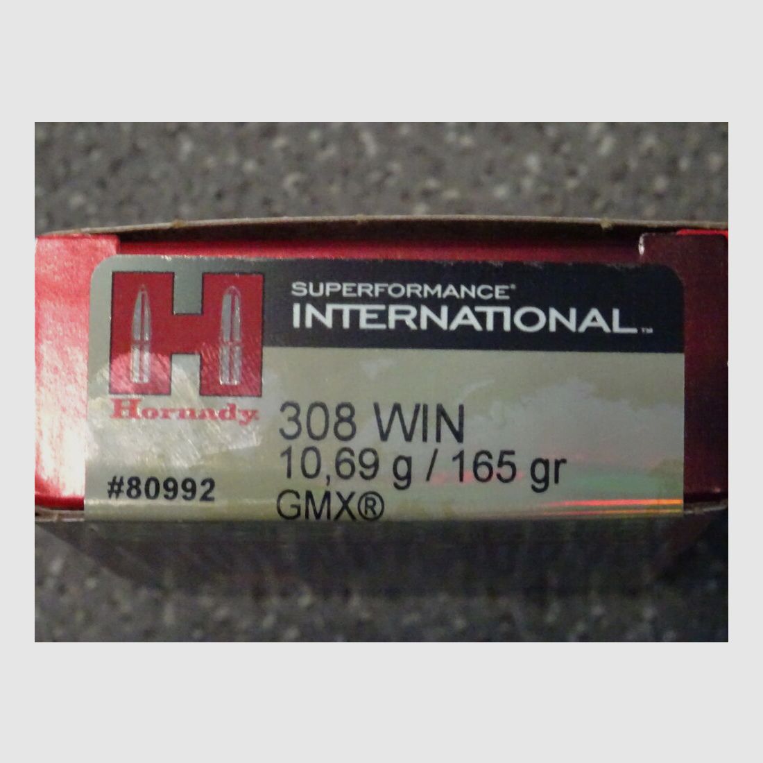 HORNADY	 .308 Win GMX 165 grs