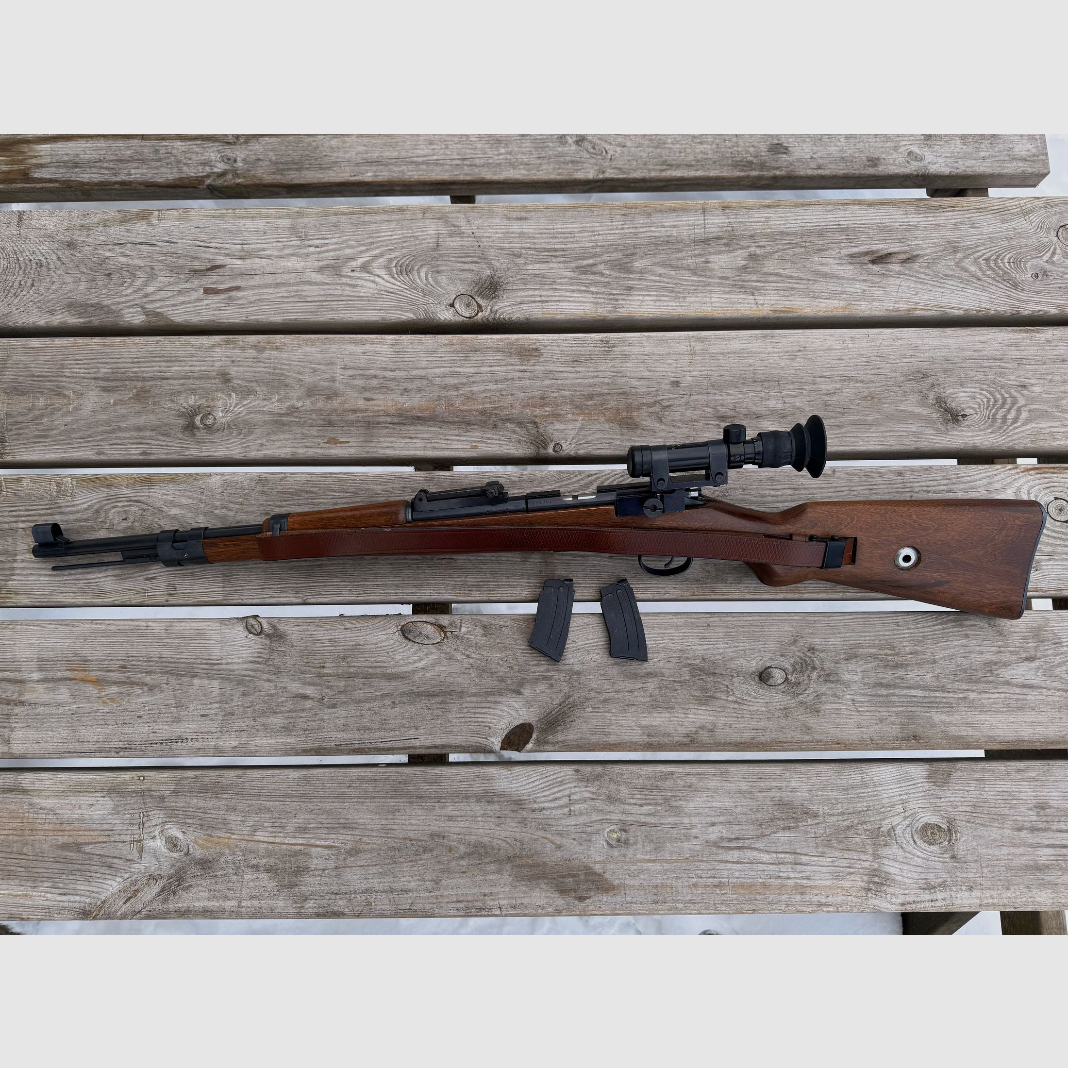 K98 Sniper Wehrsportgewehr replica in .22lfB met accessoires