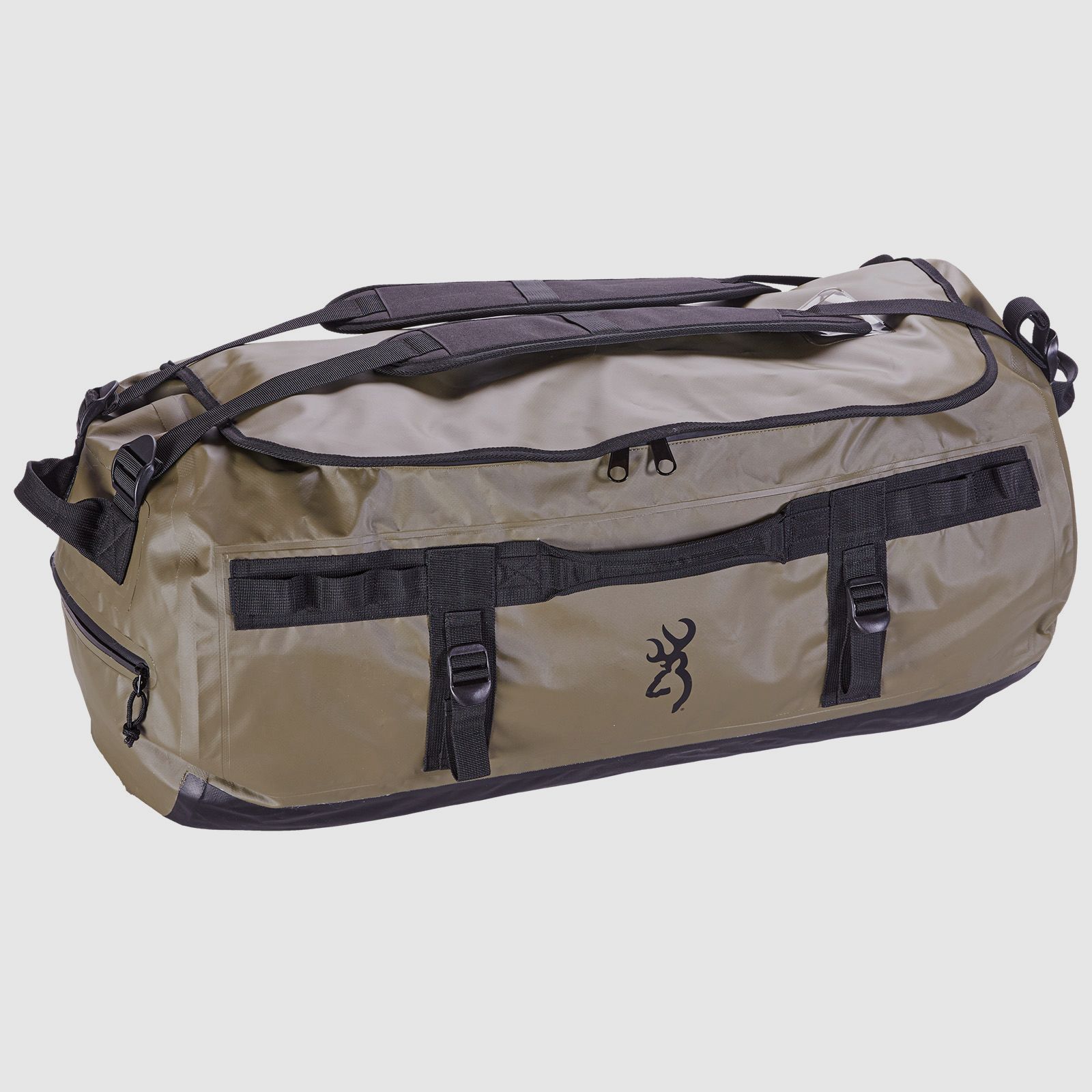 Bolsa de viaje Browning verde con capacidad de 80 litros