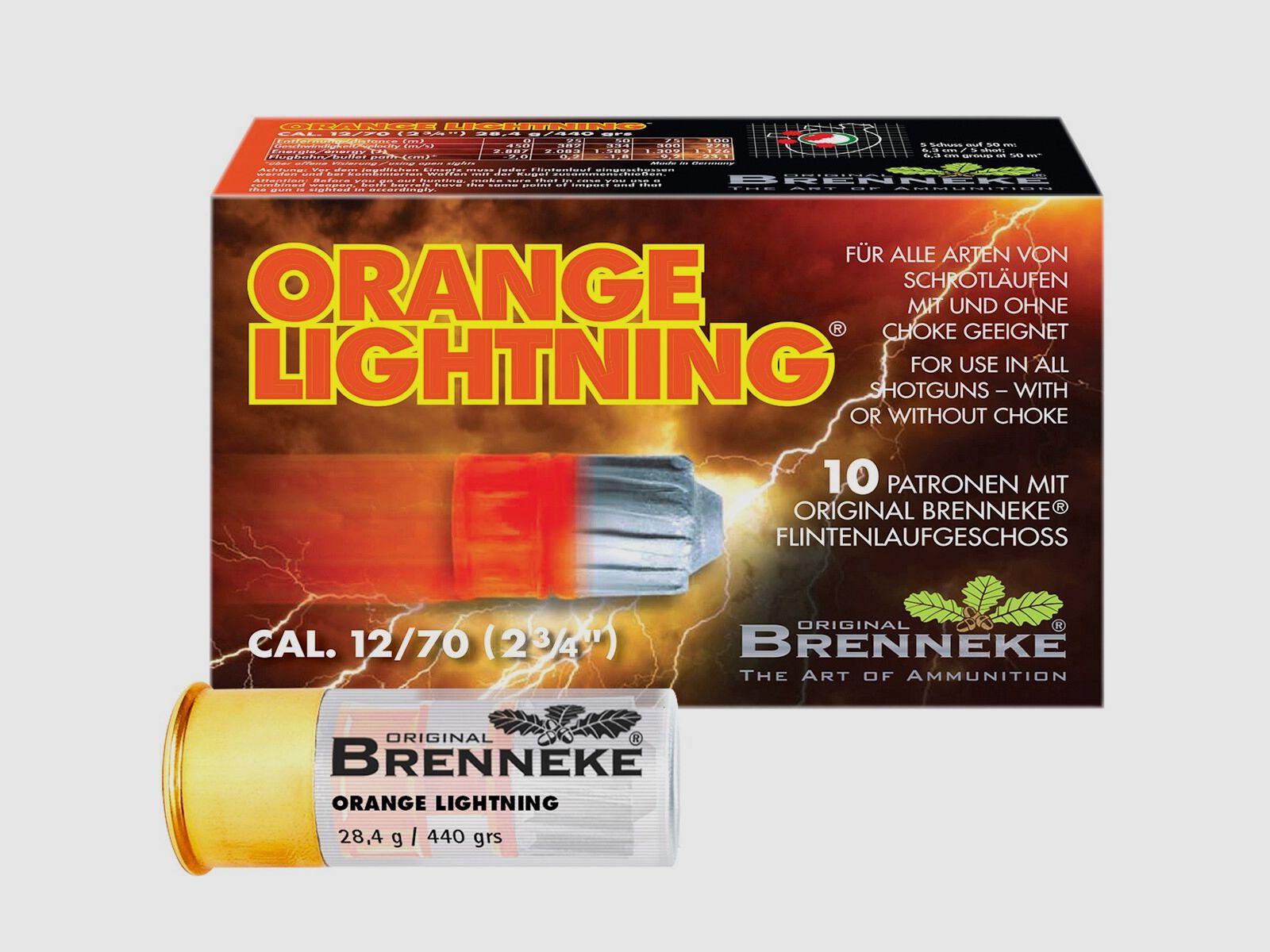 Brenneke 12/70 Orange Lightning 28,4g – 10 Stk.