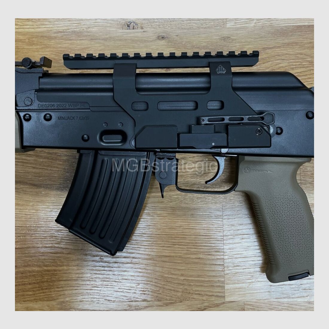 sportlich zugelassen! WBP Mini Jack Sport - halbautom. Büchse 7,62x39 25,9 cm Lauf - mit Schubschaft! Qualität hergestellt in Polen - Neuheit! - System AKM AK47 AK74 Mini Jack