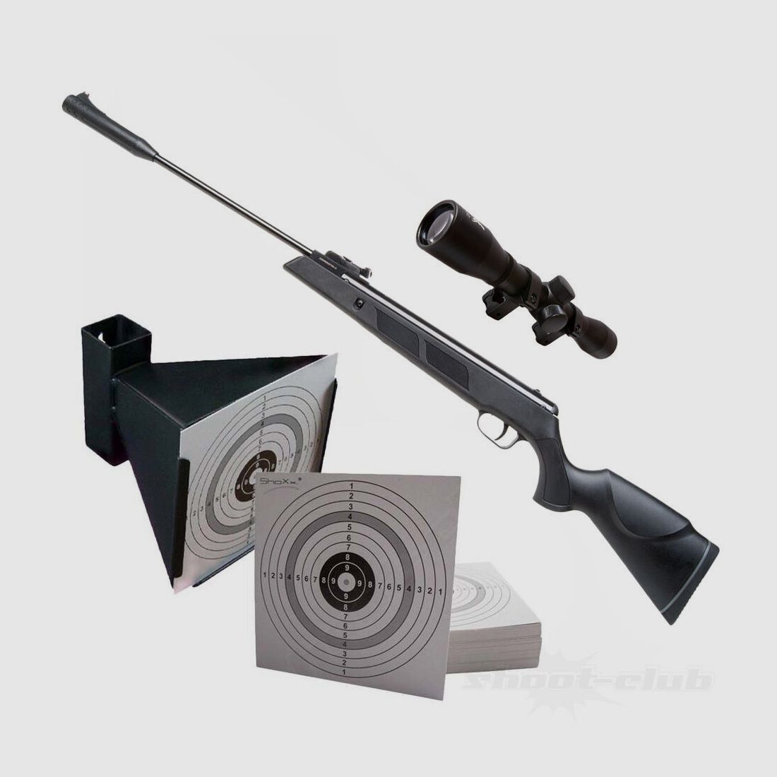 Fucile ad aria compressa German Sport Gun SR1000S a leva 4,5mm Set con ottica