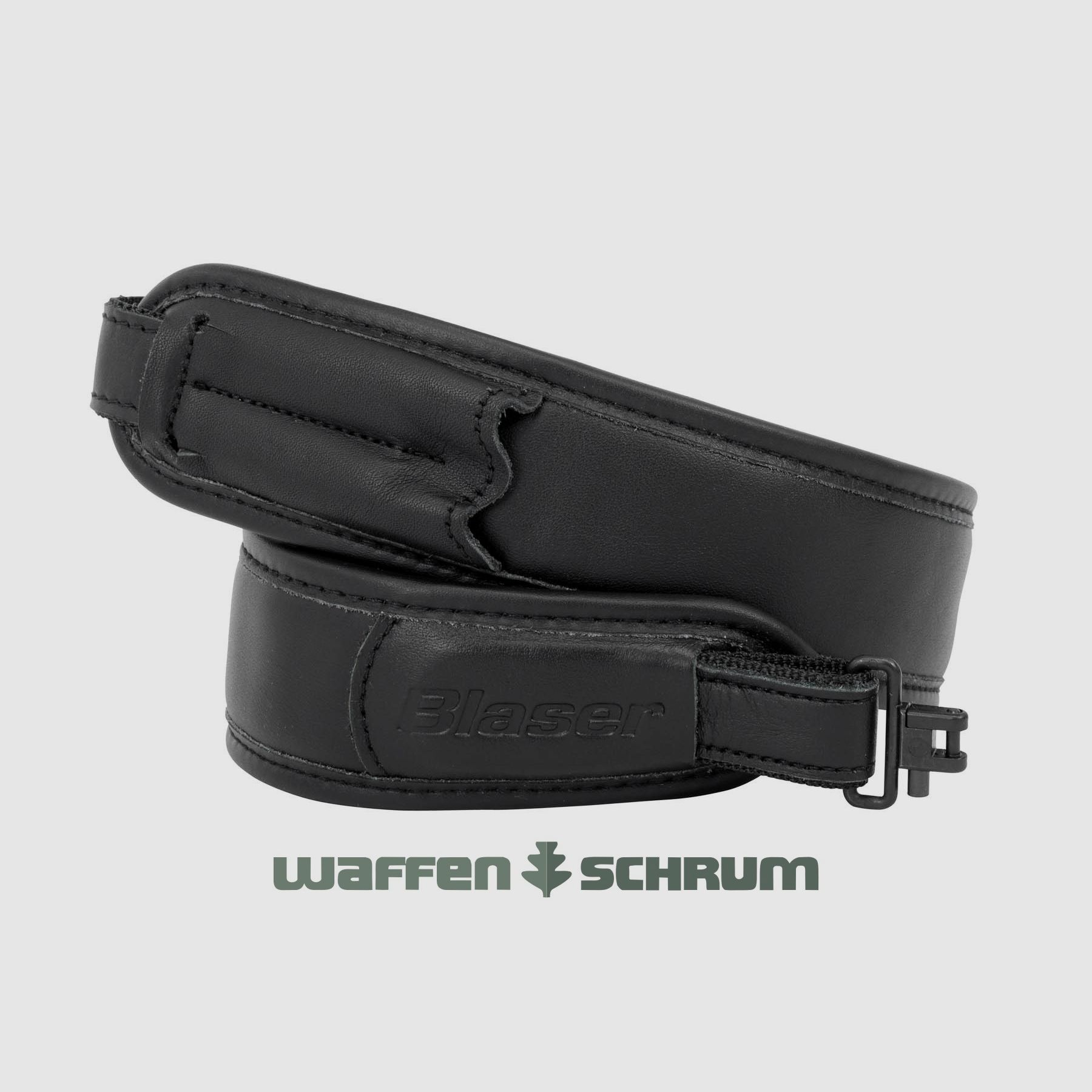 Blaser Gewehrriemen Leder - schwarz