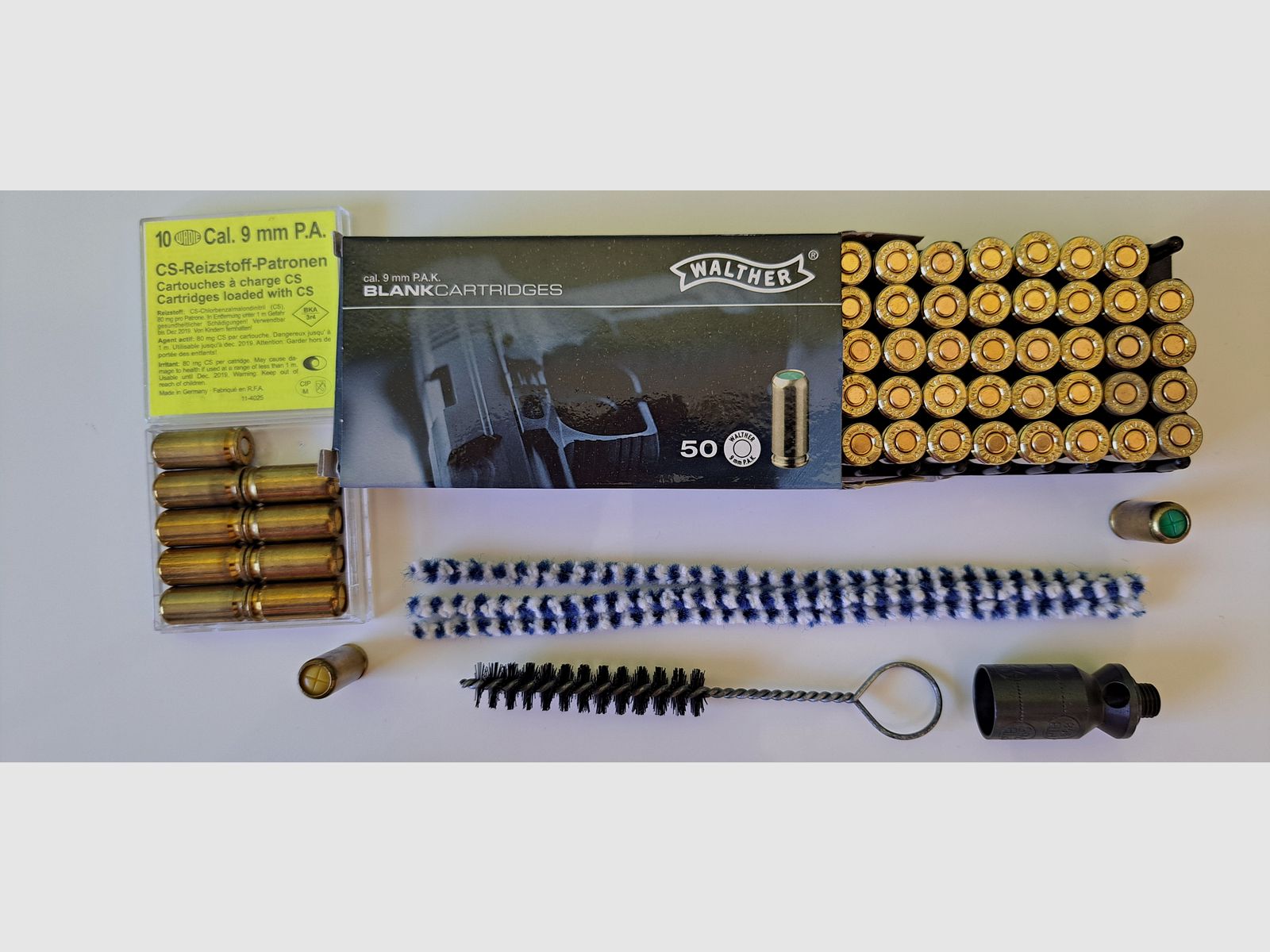 Browning GPDA 9, nickel, Umarex blank firing pistol