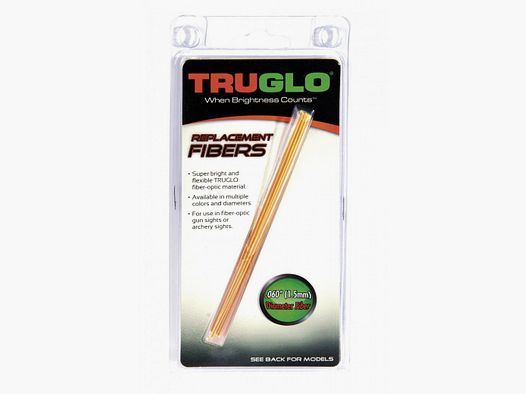Set of 5 bi-color fluorescent fiber optics - Truglo. Diameter 2.5 mm