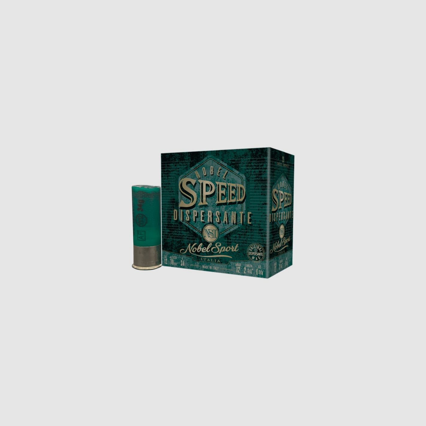 Cartucce Nobel Speed Dispersante cal. 12/70 34 g piombo 10/12 mix