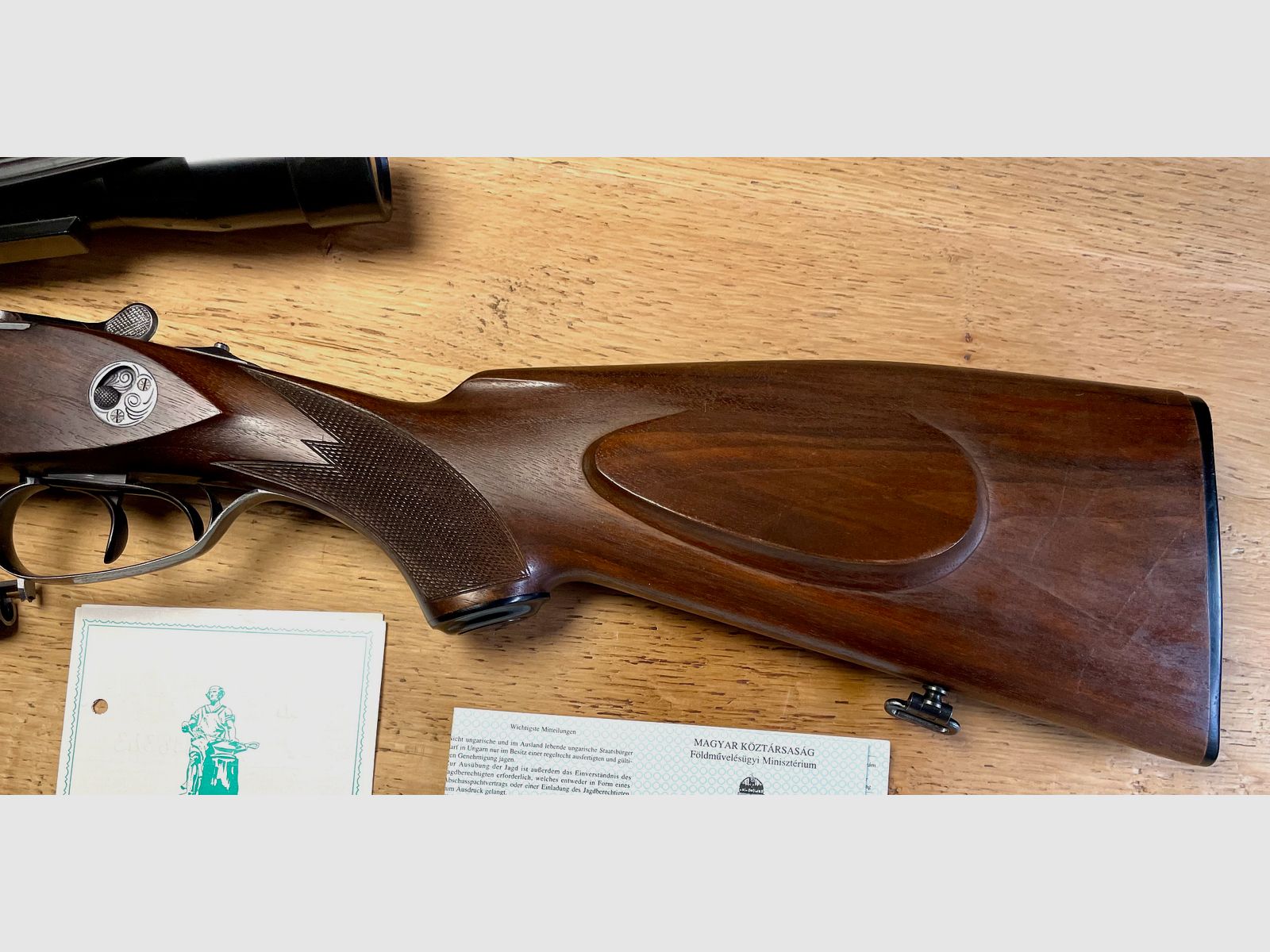 -Drilling- Simson Suhl Mod. Fortuna Kaliber 16/70 & 6,5x57R inkl. ZF Schmidt&Bender 6x42 und Einstecklauf Krieghoff Kal. 16 auf .22WinMag