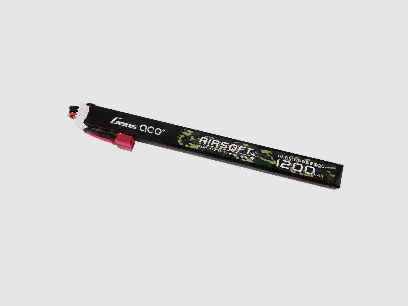 Gens Ace 25C 1200mAh 3S1P 11.1V AK Type LiPo-Akku mit T-Stecker