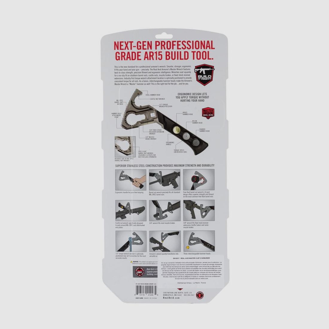 Master Clef d Armurier Real Avid - Multifunktionswerkzeug für die präzise Wartung und Einstellung von Waffen, Bild 2 von 5