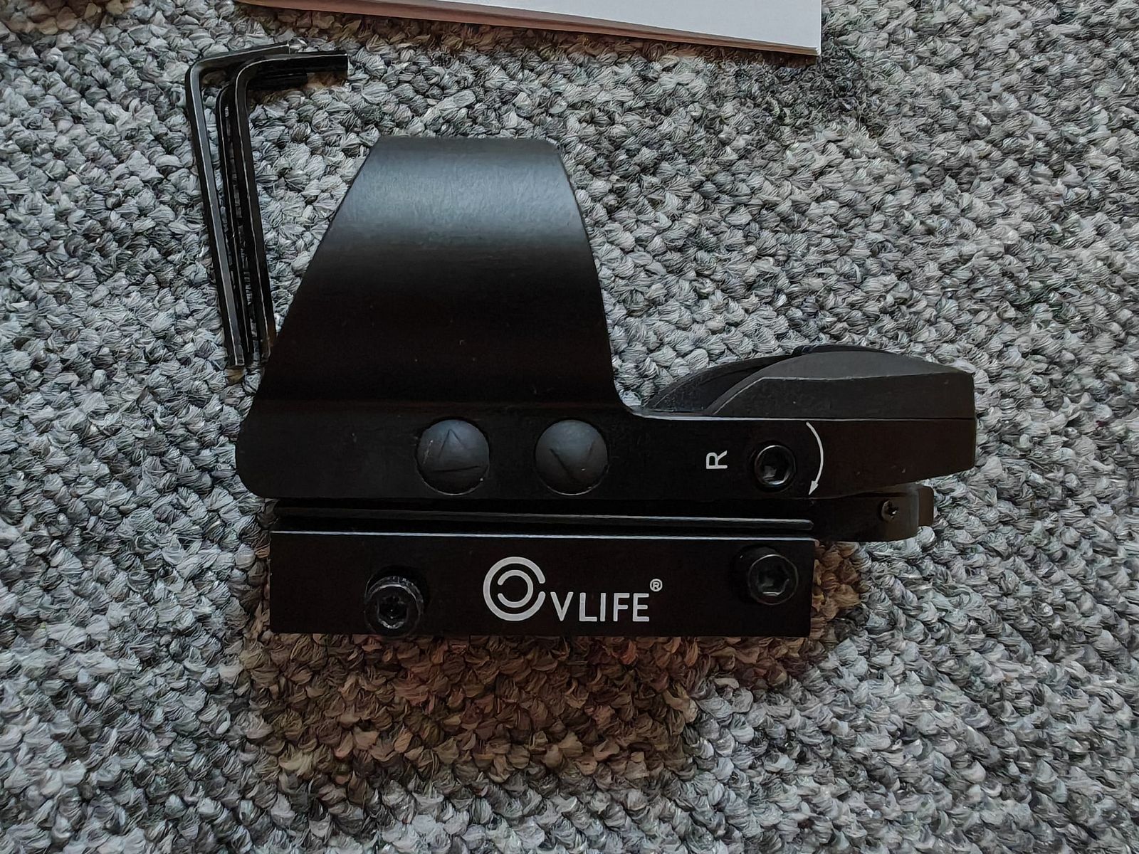 CVLIFE FoxSpook Red Dot Rotpunkt Visier 1x28x40mm | Schwarz | mit Akku per USB Anschluss aufladbar | NEU