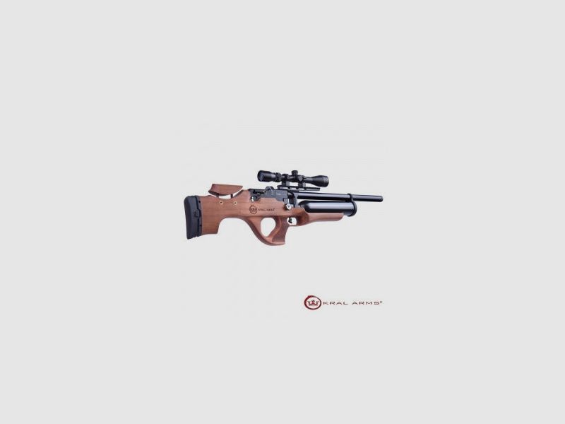 Karabina PCP KRAL Puncher Ekinoks Drewno S/A. Kal. 6,35 mm – 24 Dżuli, zdjęcie 2 z 4