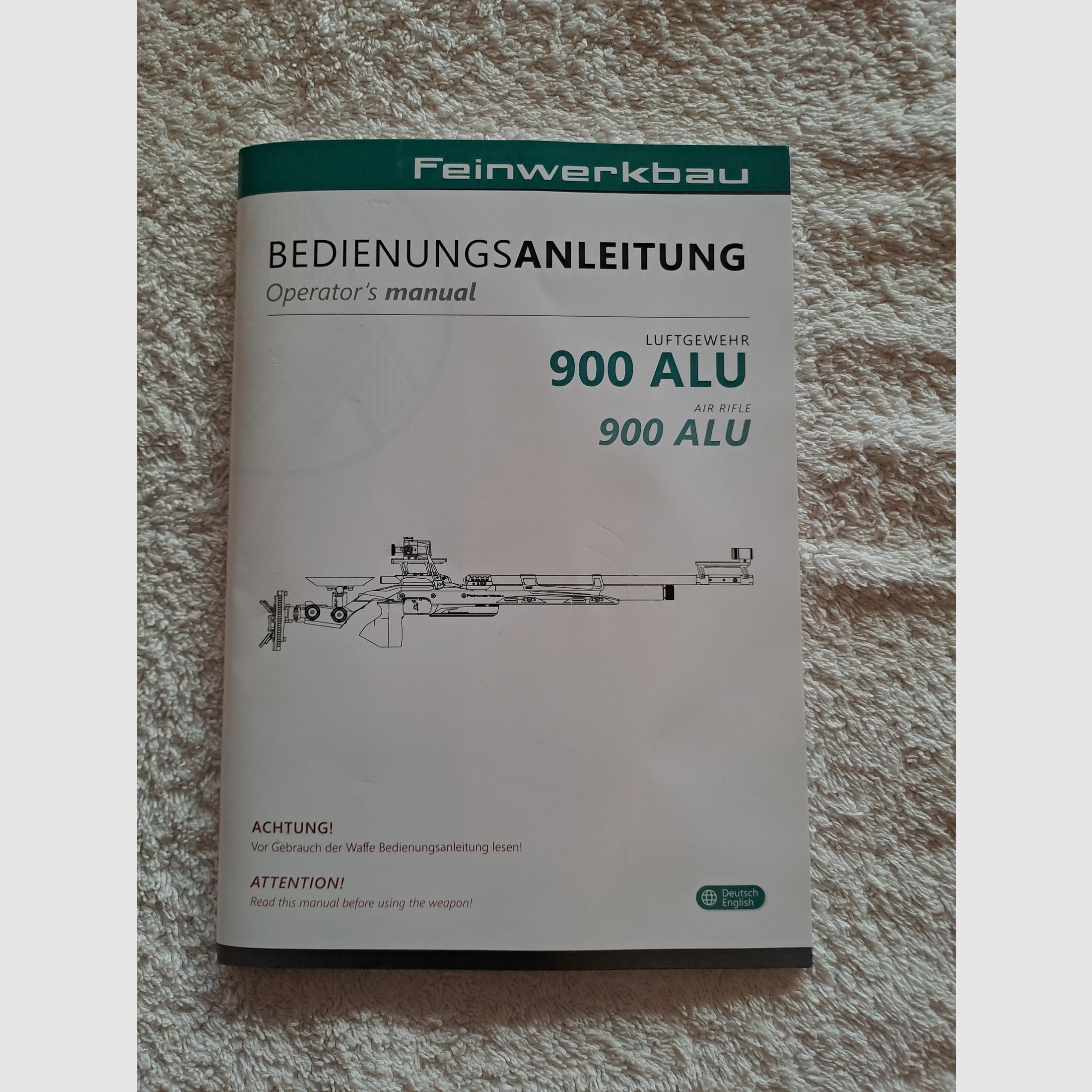 Druckluftgewehr, Feinwerkbau 900 Alu, Auflage Neuwertig!