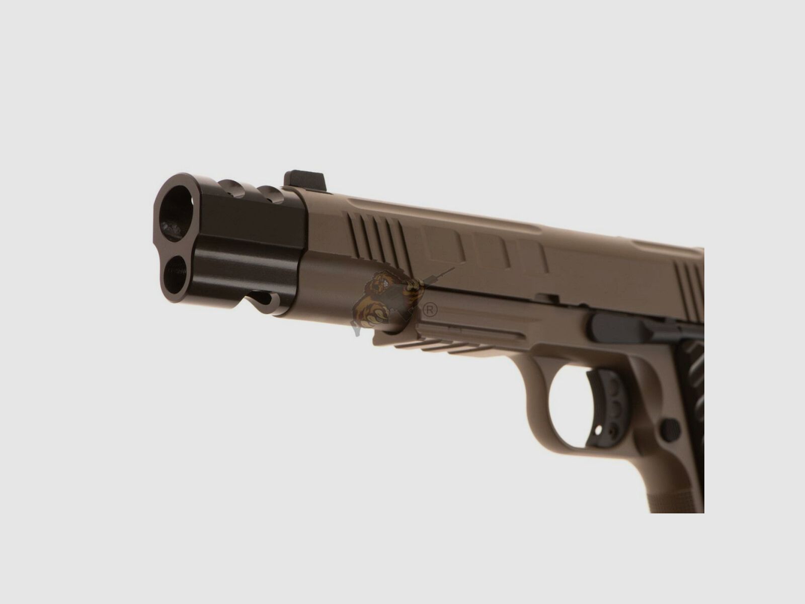 KP-16 Pistola CO2 in metallo completo con blowback in tan