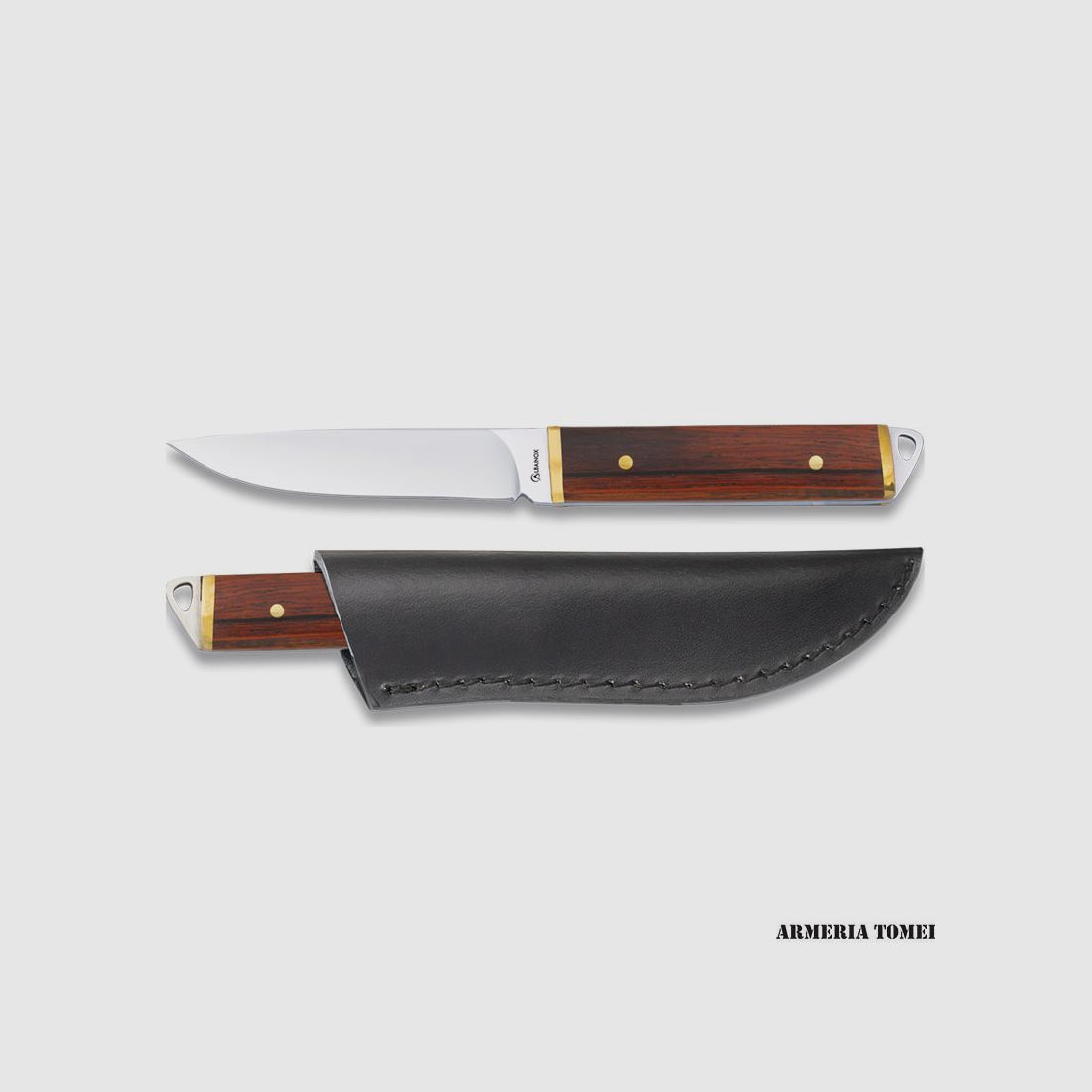 ALBAINOX – MINI-MESSER MIT LEDERHOLSTER 9cm