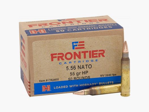 5.56 Nato Hornady FRONTIER® 55 gr HOLLOW POINT MATCH™ VE50