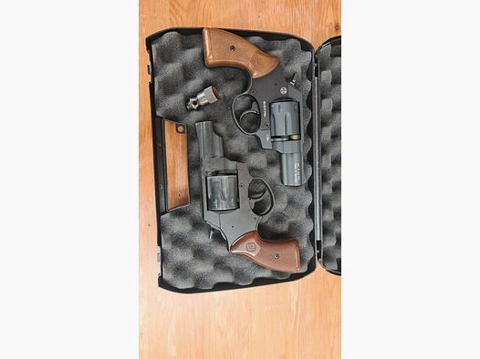 2x Röhm RG 89 Schreckschussrevolver – 1x Top Zustand, 1x gebraucht – Komplettset wie auf dem Foto
