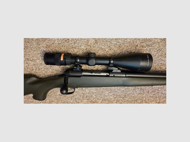 Savage 110, 30-06, Trijicon 2,5-10x56, Aimpoint Rotpunkt, Schwenkmontage