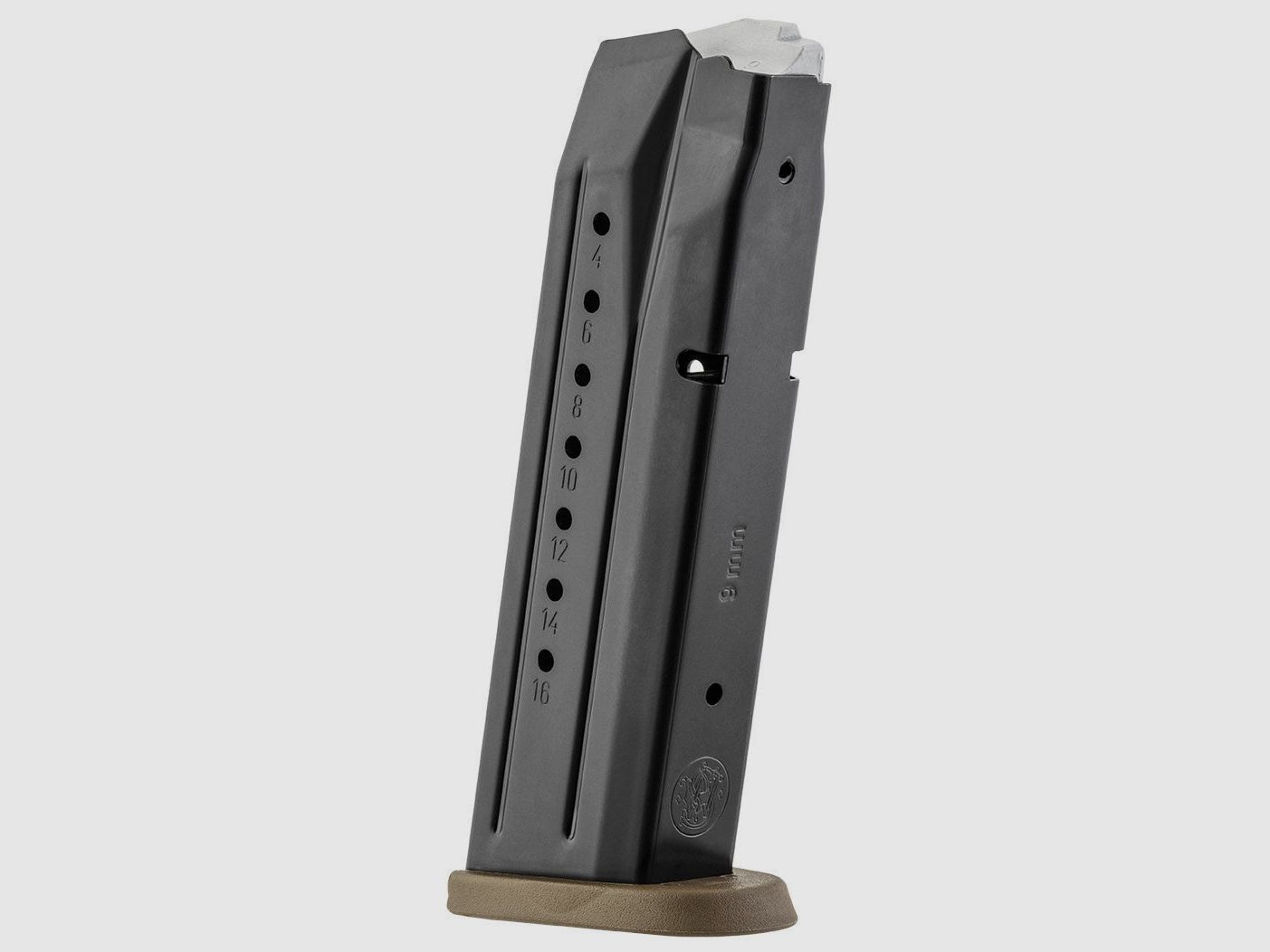 Metallmagazin SMITH & WESSON M&P 17R (braune Basis) - 9MM., Bild 2 von 2