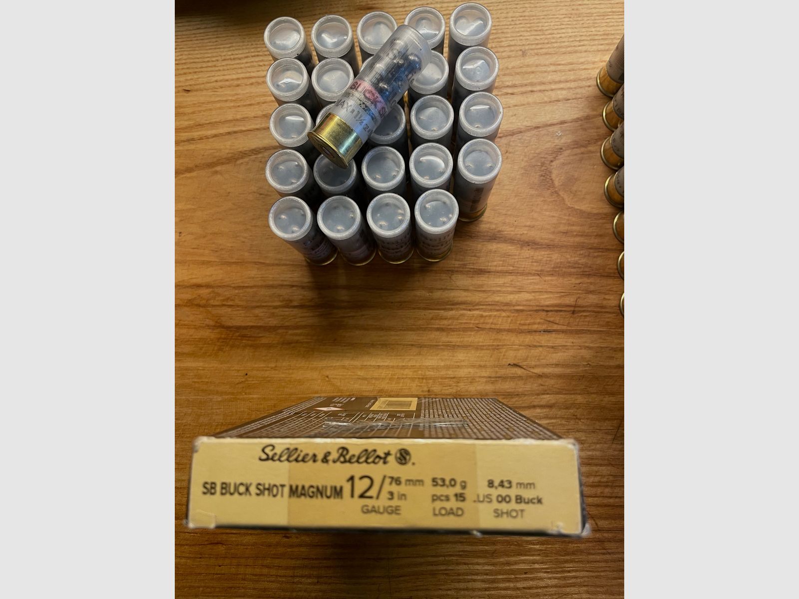 Lotto 12/70 /76 cartucce a pallettoni Buckshot 110 pezzi, immagine 2 di 3