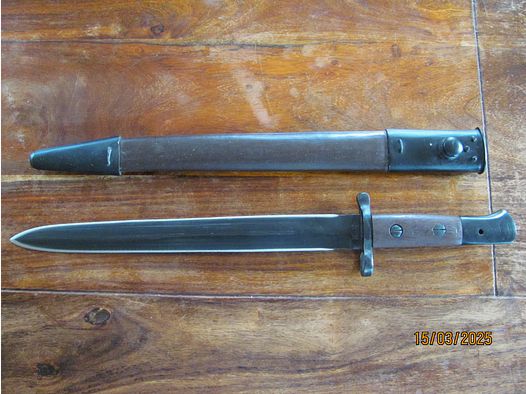 Enfield Ishapore Pattern 1903 Bajonett m Lederscheide
