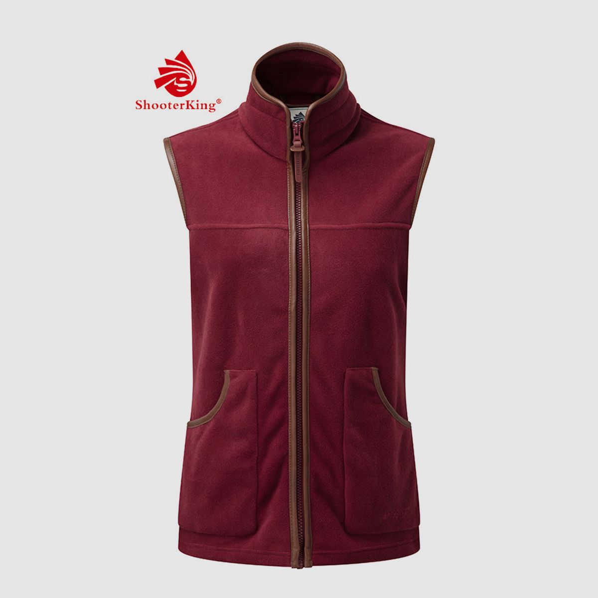 SHOOTERKING Performance Fleece Weste Damen Rot