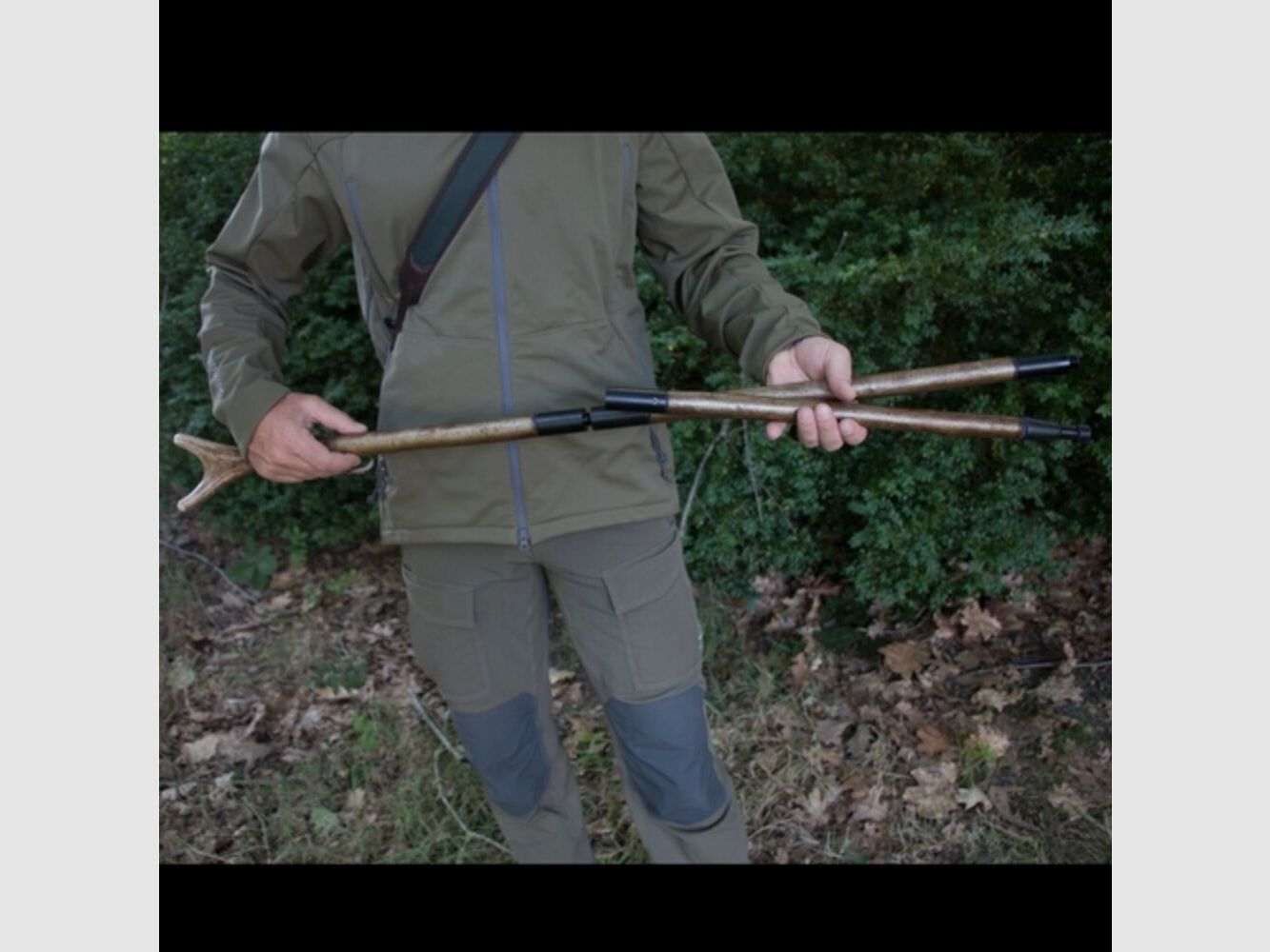 GASTROCK target stick deer horn fork - 3-piece