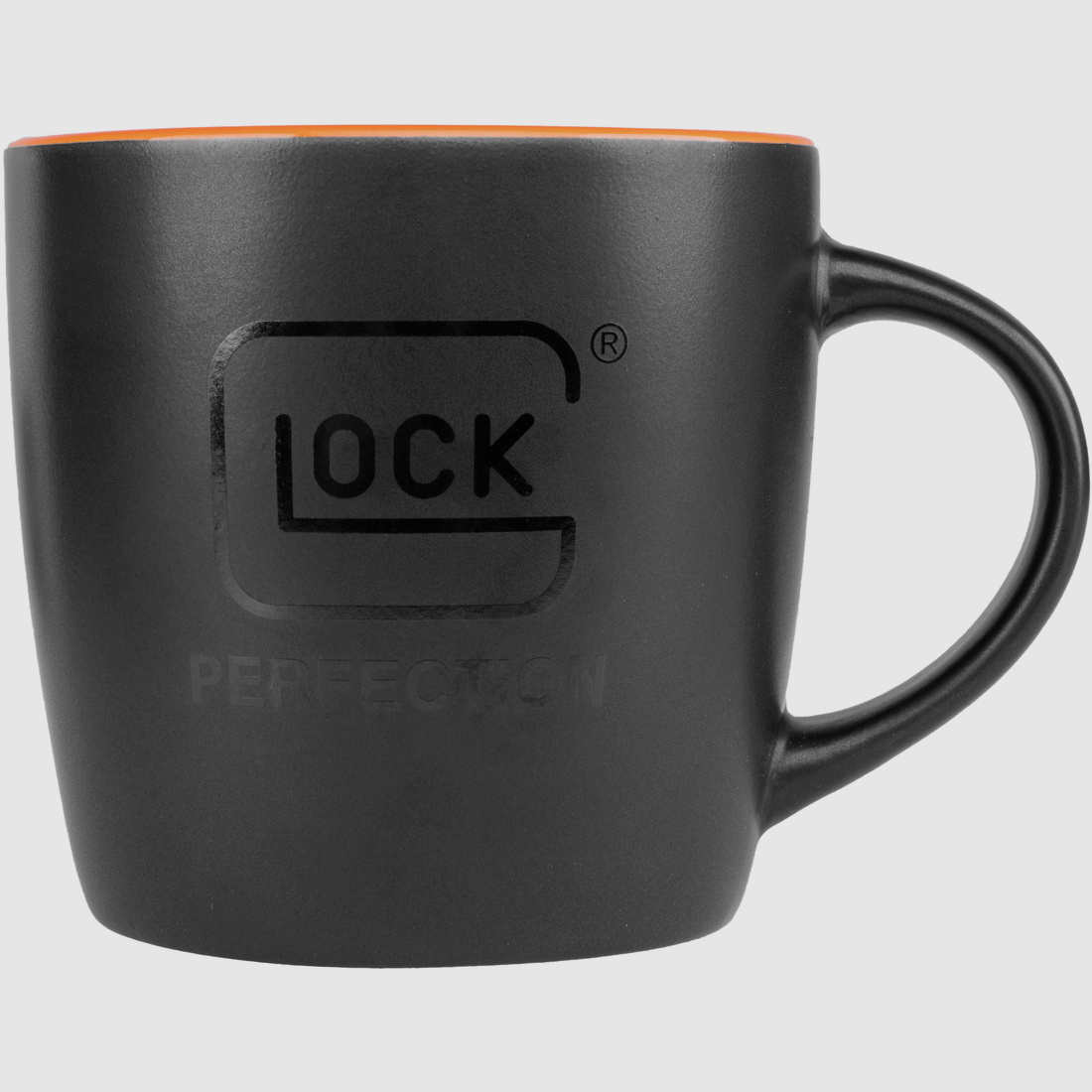 Tazza da caffè Glock "Perfection" - Nero/Arancione - 250 ml - Ceramica